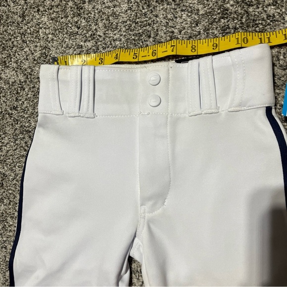 Champro Open Bottom Loose Fit Youth XS Baseball Pants White & Navy Stripe Note!! - Picture 7 of 13